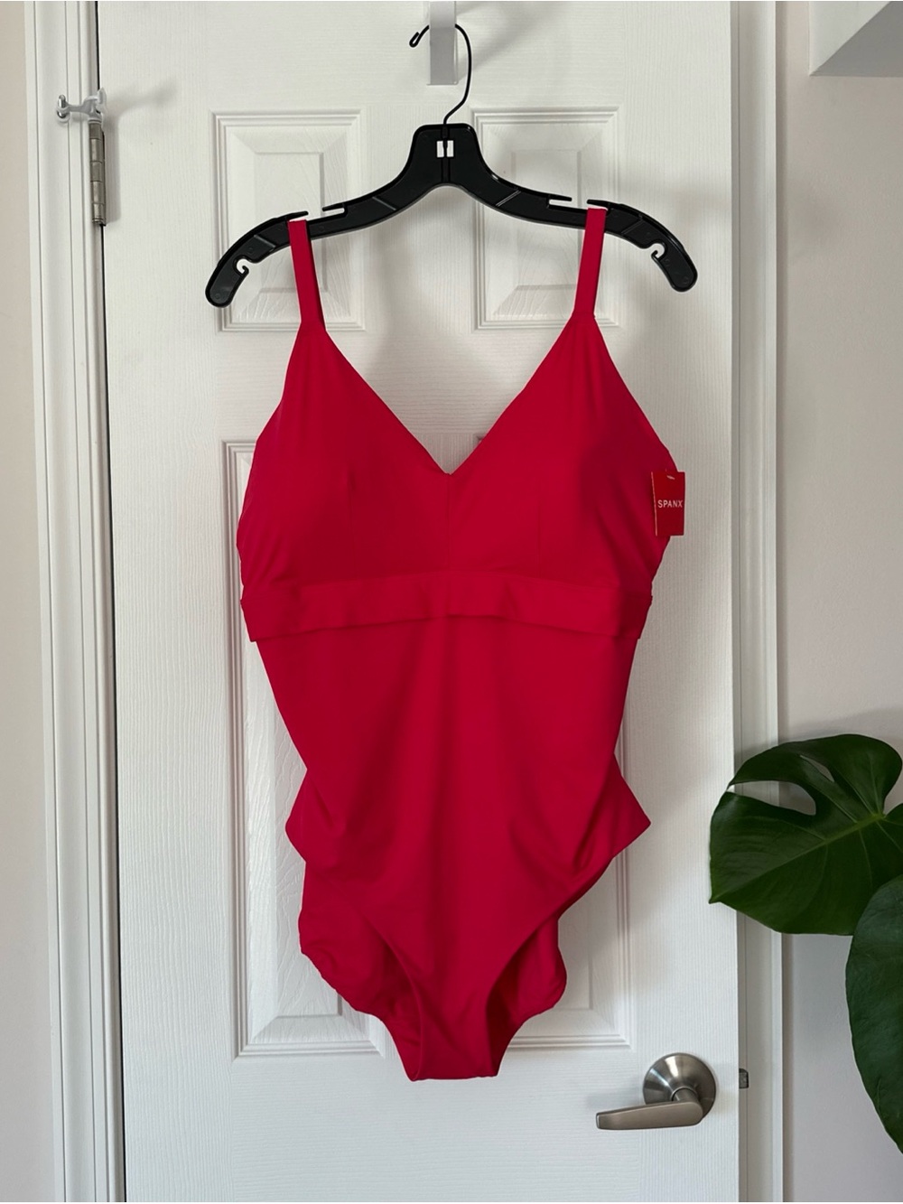 SPANX Bright Pink V-Neck One-Piece Swimsuit size 2X